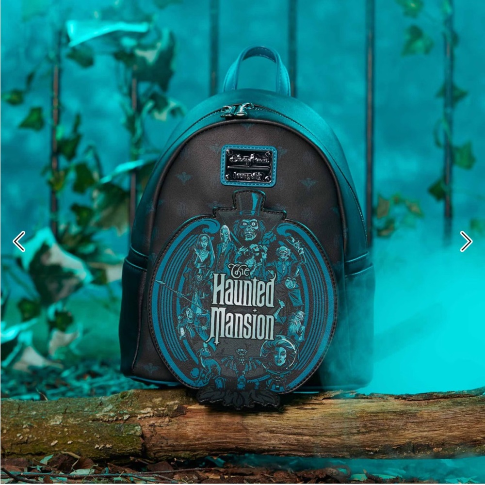 Loungefly Disney Parks Haunted Mansion Glow in the Dark Backpack